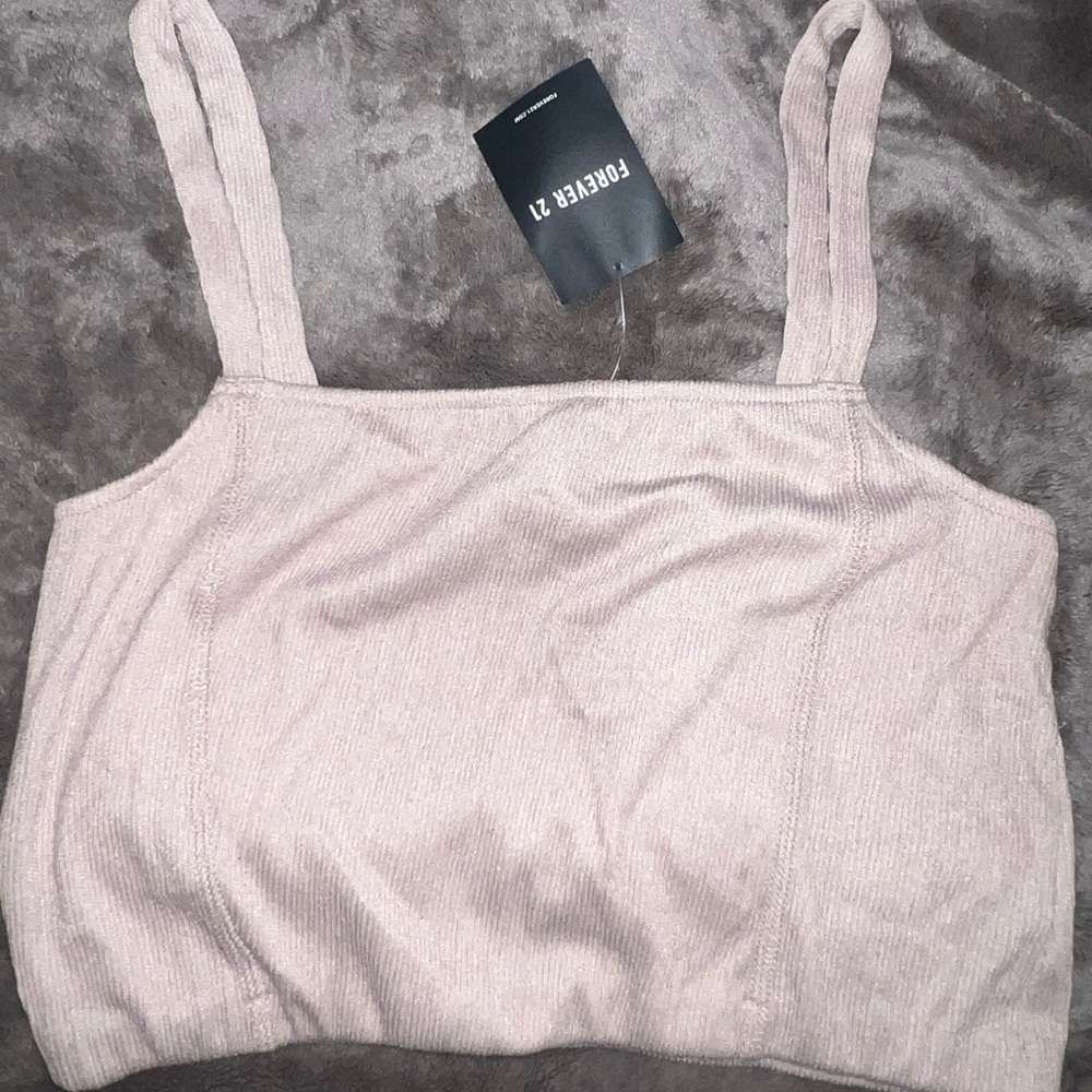Beige crop top